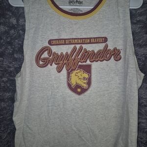 Warner Bros. Gryffindor Kids Tank Top - Cream and Maroon